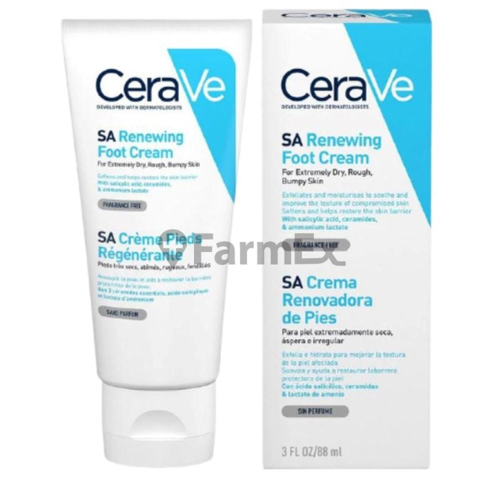 Cerave Crema Renovadora de Pies x 88 mL Farmex-Fonasa-Persistente